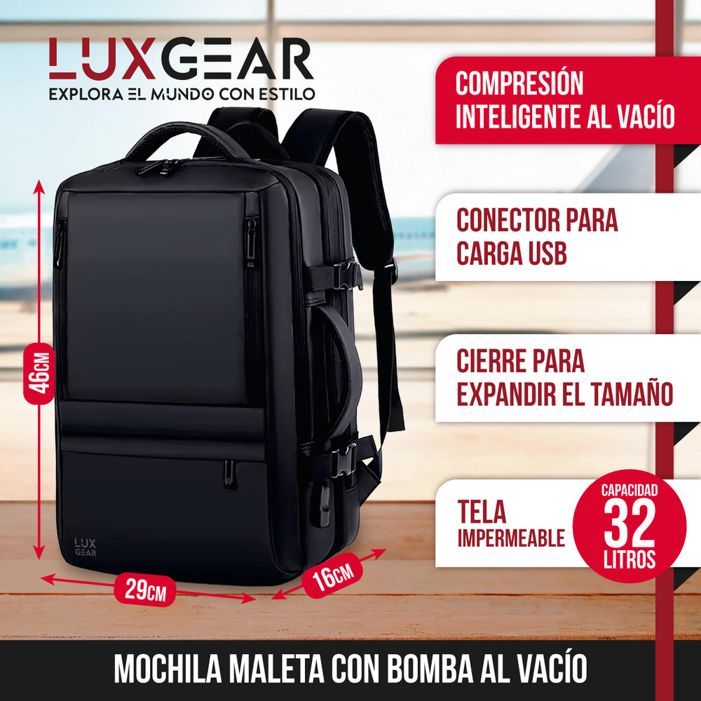 Mochila de Viaje con Bomba al Vacío 22L