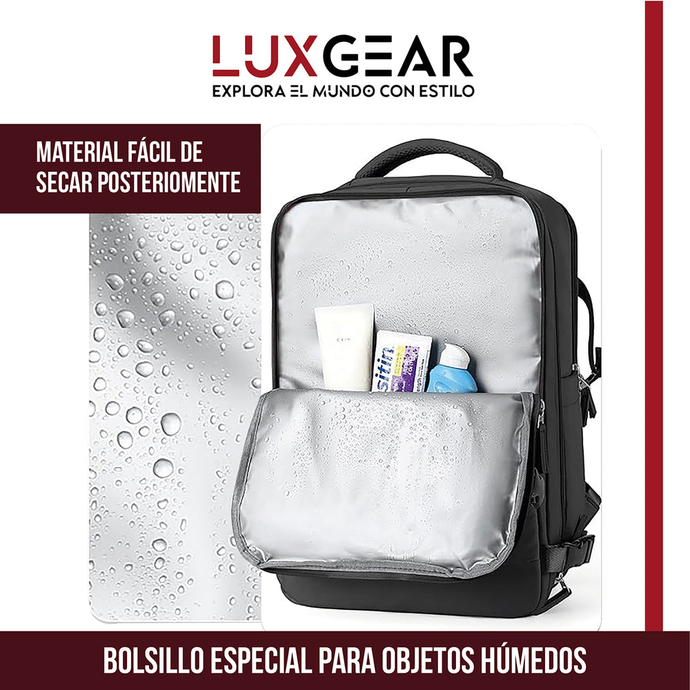 Mochila de Viaje Cabina Impermeable Negro