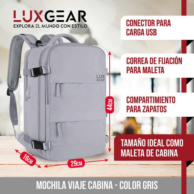 Mochila De Viaje Luxgear NomadLife Impermeable Cabina