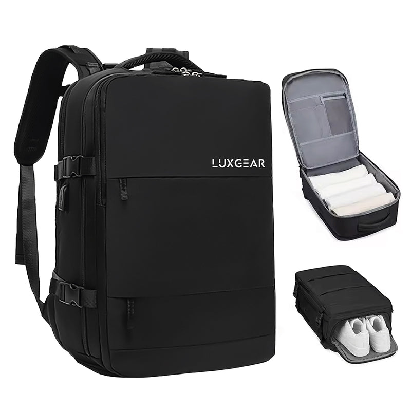 Mochila De Viaje Luxgear NomadLife Impermeable Cabina - Negro