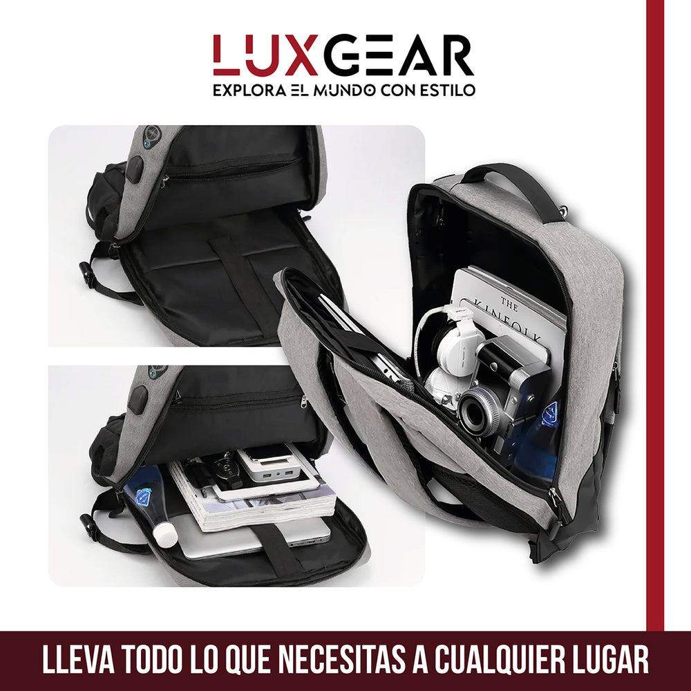 Mochila para Notebook Impermeable Gris