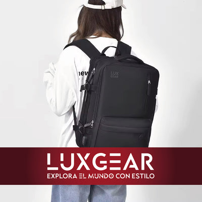 Mochila De Viaje Expansible Luxgear NomadLifeV2 Impermeable - Beige