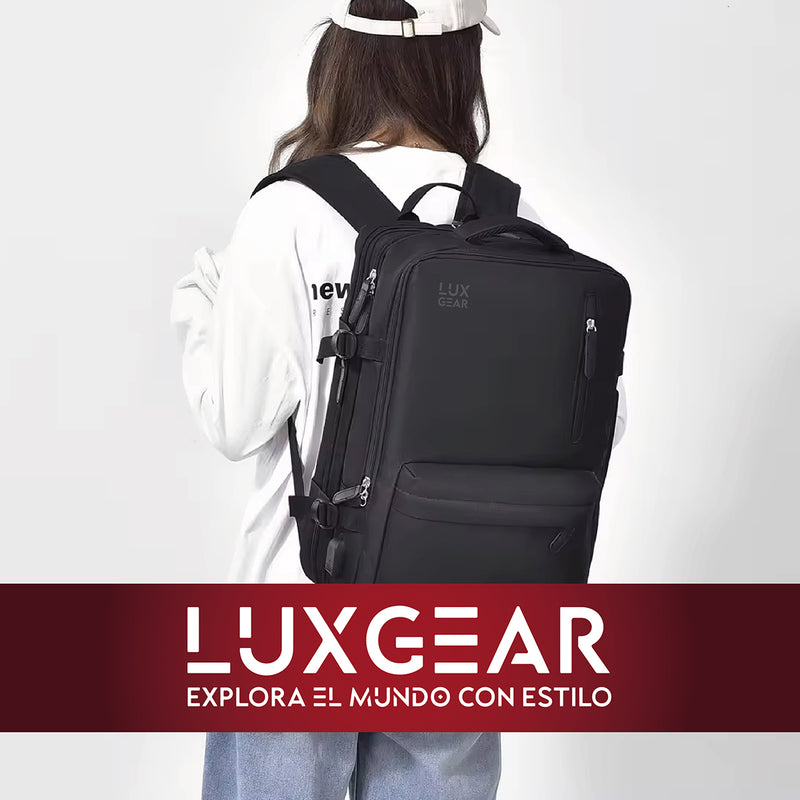 Mochila De Viaje Expansible Luxgear NomadLifeV2 Impermeable - Beige