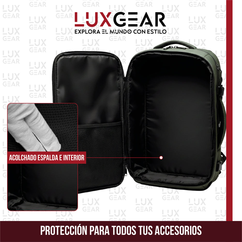 Mochila de Viaje Cabina 40L Verde Olivo