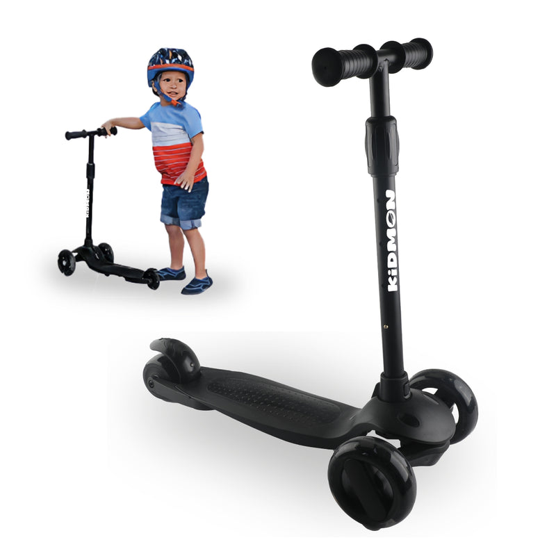 Scooter Aluminio Kidmon Plegable Monopatin 3 Ruedas de Luces