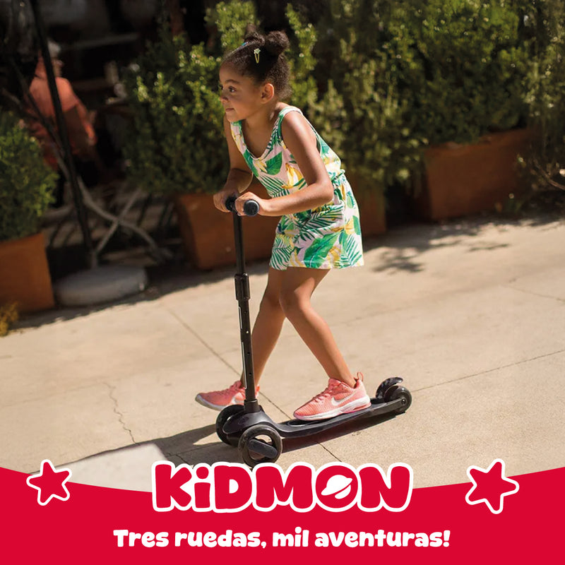 Scooter Aluminio Kidmon Plegable Monopatin 3 Ruedas de Luces