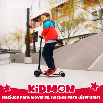 Scooter Aluminio Kidmon Plegable Monopatin 3 Ruedas de Luces