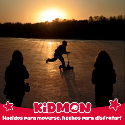 Scooter Abs Kidmon Plegable Monopatin 3 Ruedas Con Luces RGB Niños