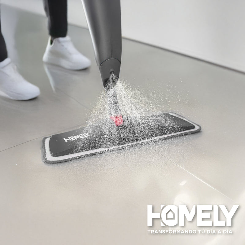 Mopa Plana 360° Spray Pulverizador Homely Mopa de Microfibra Lavable