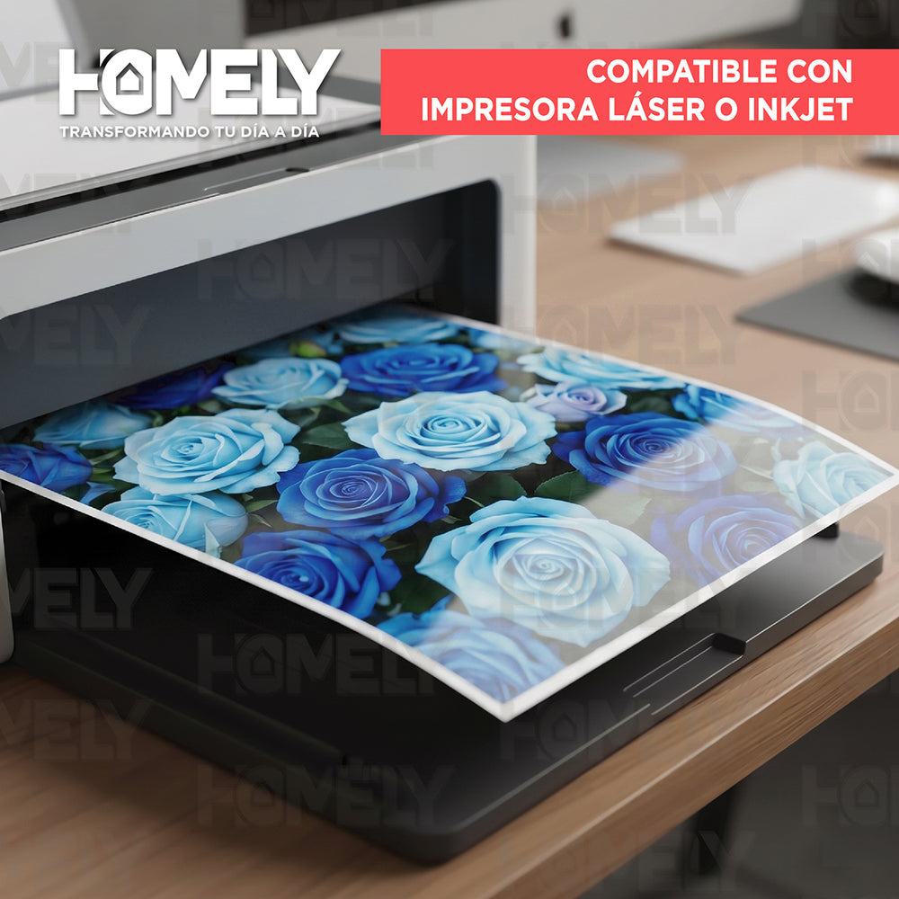 Papel fotográfico doble faz brillante A4 100 hojas 260 g
