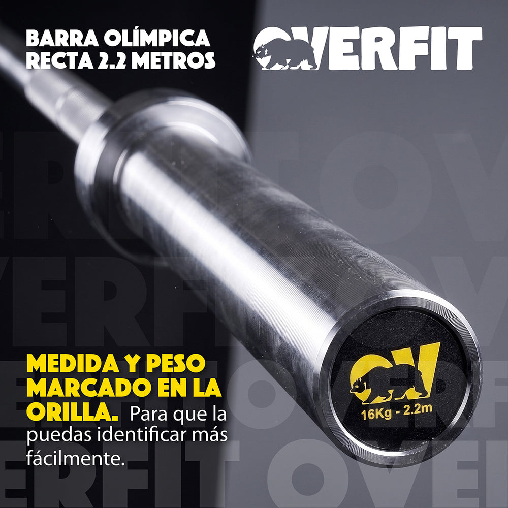 Barra Olimpica Overfit 16Kg - Vista 7