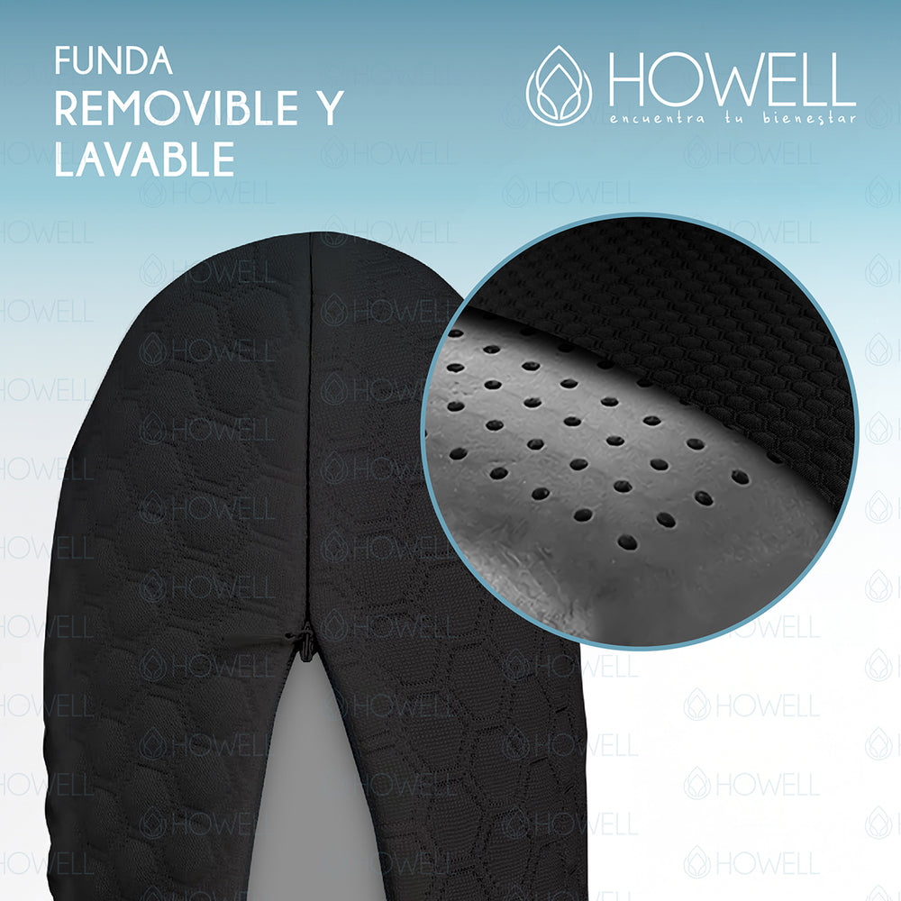 Almohada Cervical Memory Foam Howell Visco Carbon Aircell
