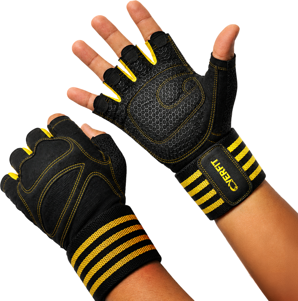 Guantes gym entrenamiento pesas talla L