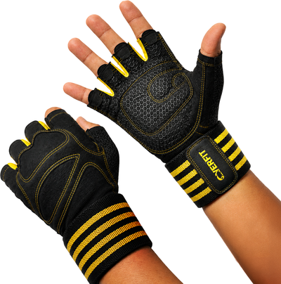 Guantes gym entrenamiento pesas talla L