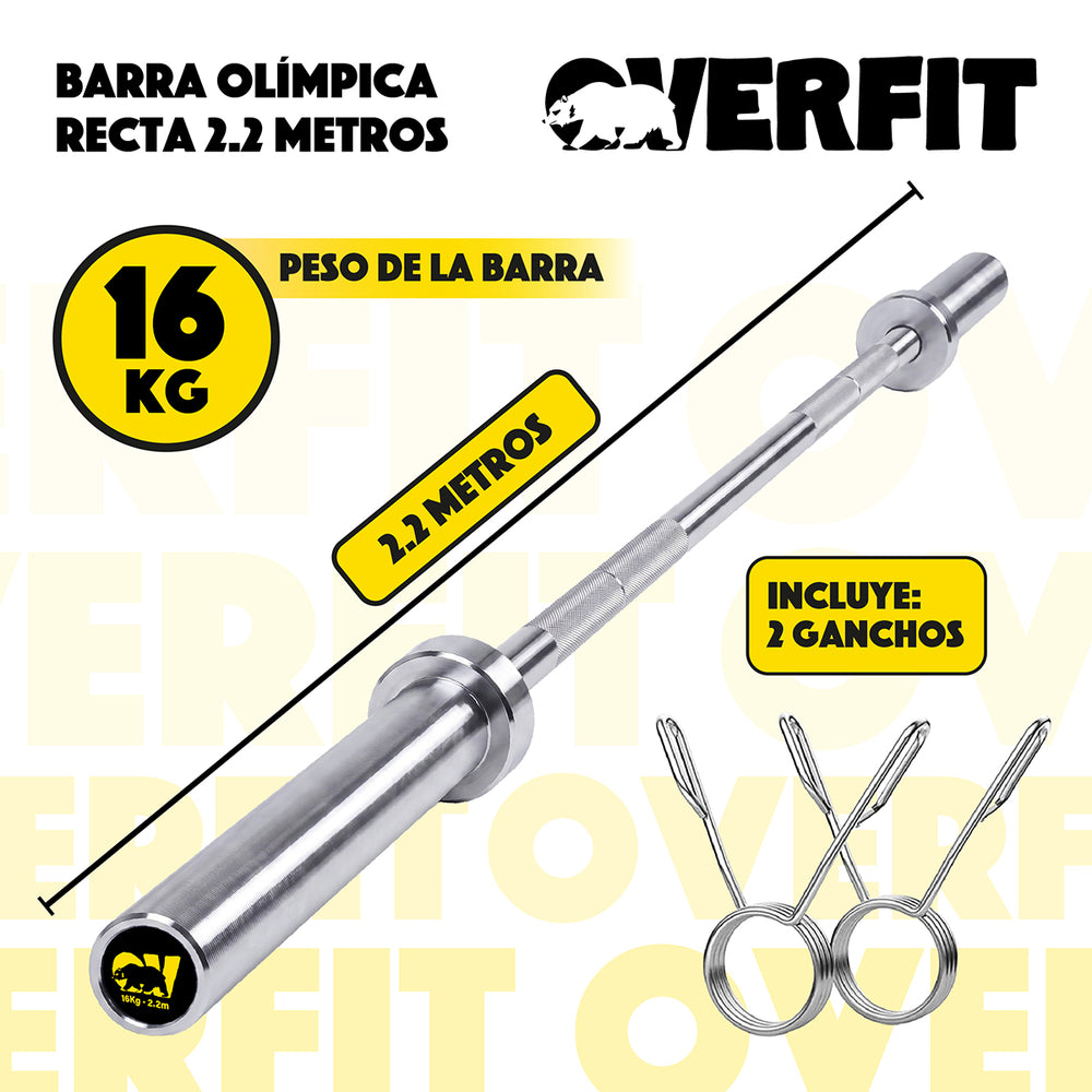 Barra Olimpica Overfit 16Kg - Vista 2