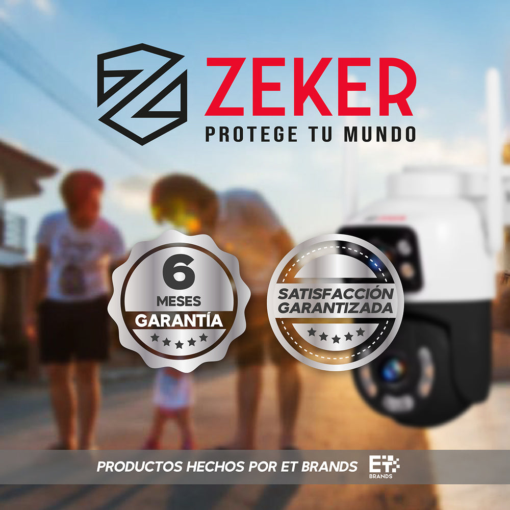 Camara De Seguridad 5G Zeker Doble 4MP Exterior Impermeable