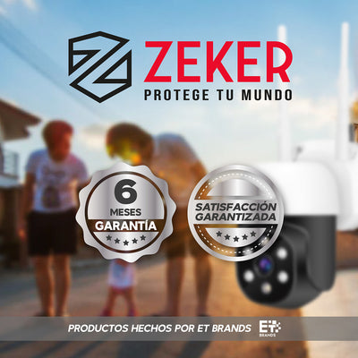 Camara De Seguridad 2mp Para Sistema Nvr Zeker Impermeable Ip66 Wifi Exterior Interior