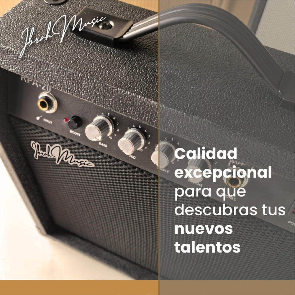 Amplificador Bajo Electrico Ibrah Music 20w Rpa-20 + Boost