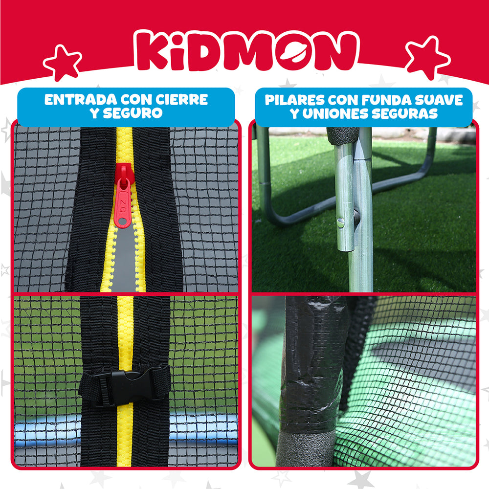 Cama Elastica Para Ninos 2.4 Metros Kidmon Cama Saltarina