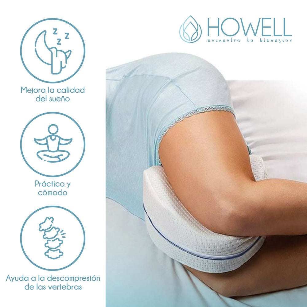 Pack X2 Almohada Memory Para Piernas Cojín Ortopédico Memory