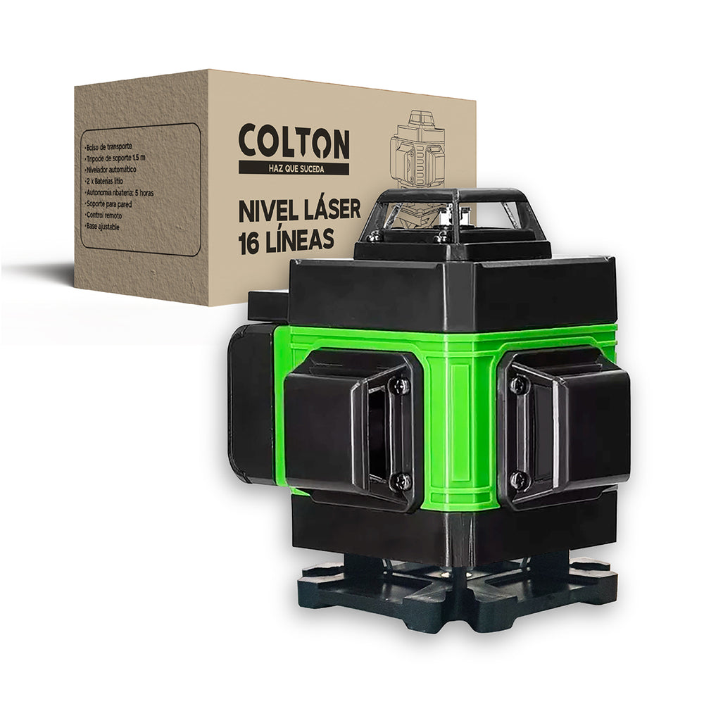 Nivel Láser 16 Líneas Colton Auto + 2 Baterías + Trípode