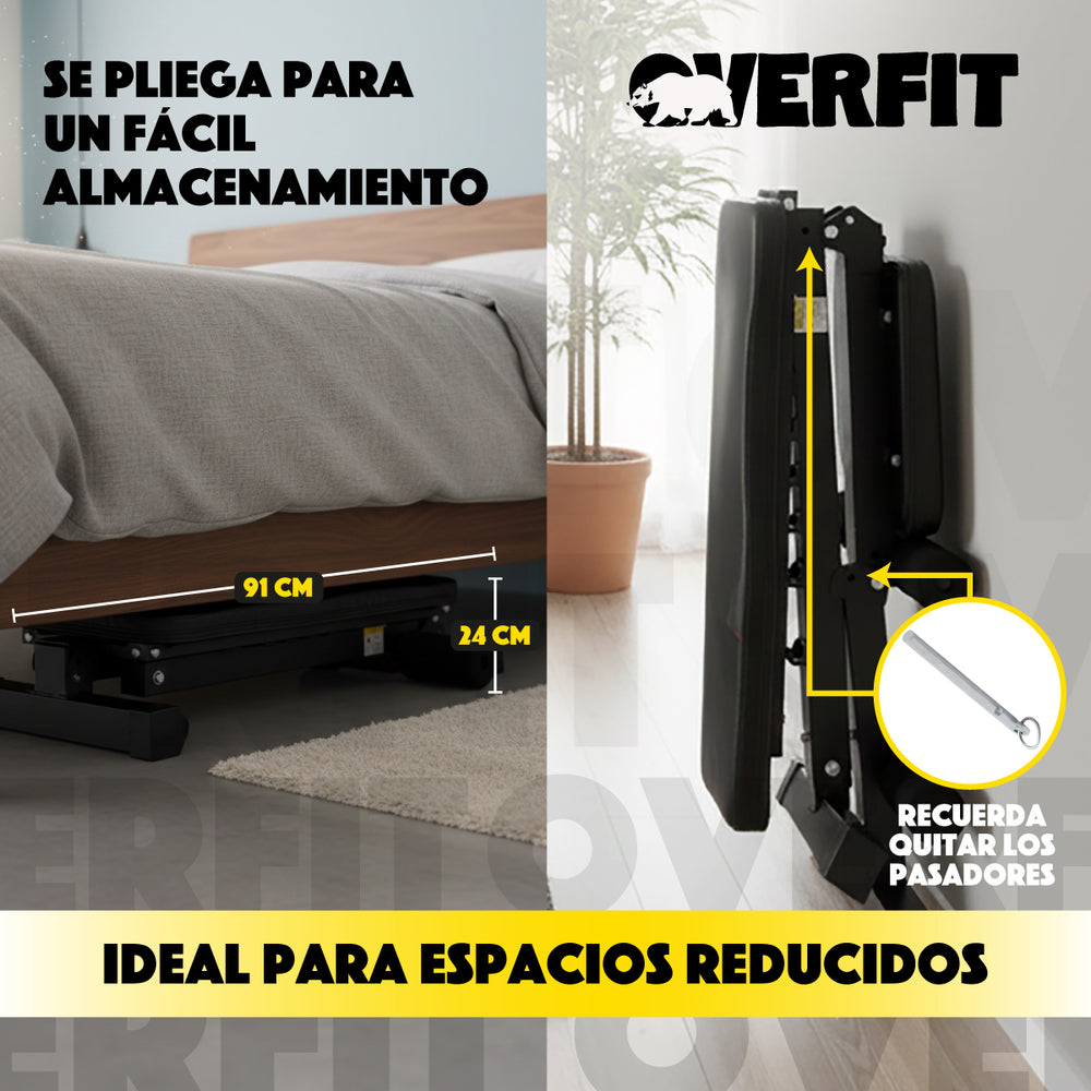 Banco Reclinable Gym Multifuncional Overfit Press Ajustable