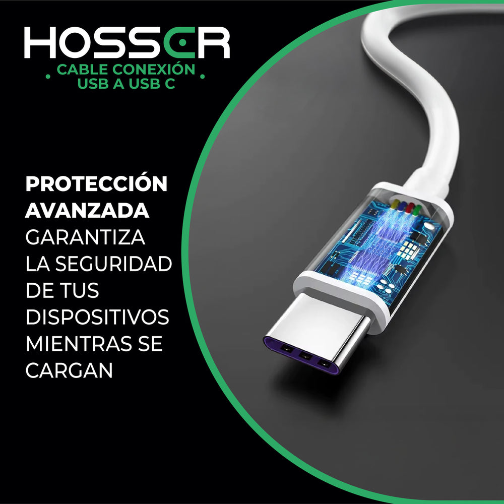 Cable Conexion Tipo C Hosser 5 metros Usb 2.0 Carga Datos