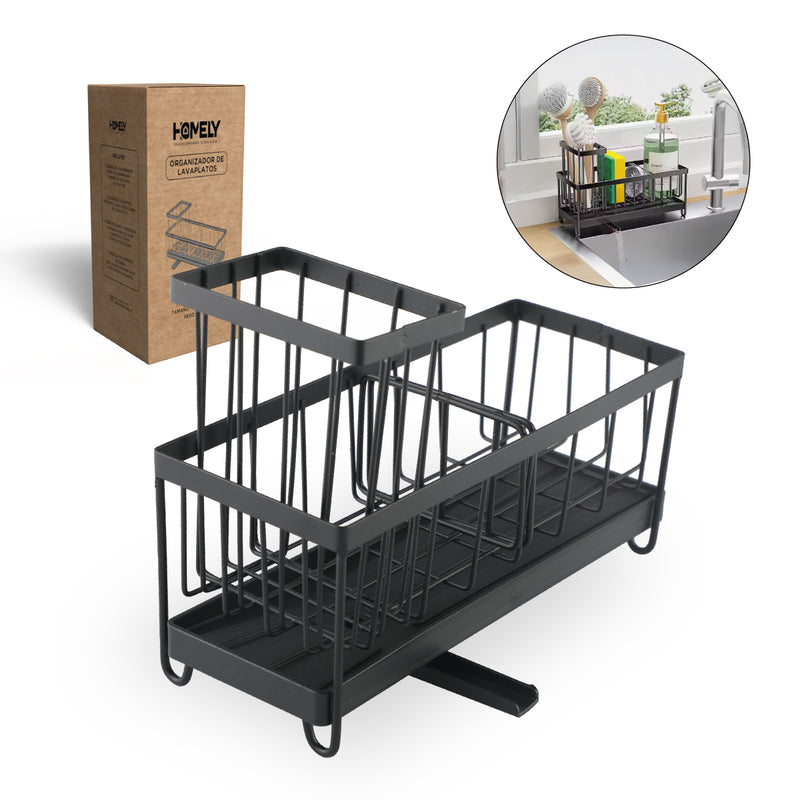 Porta Esponja Escurridor Homely Organizador Lavaplatos Lavaloza Hierro