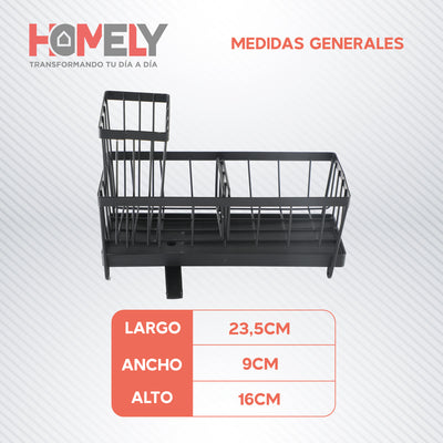 Porta Esponja Escurridor Homely Organizador Lavaplatos Lavaloza Hierro