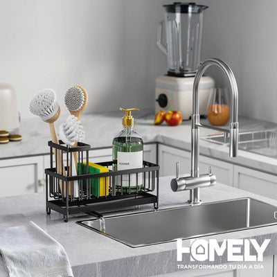 Porta Esponja Escurridor Homely Organizador Lavaplatos Lavaloza Hierro