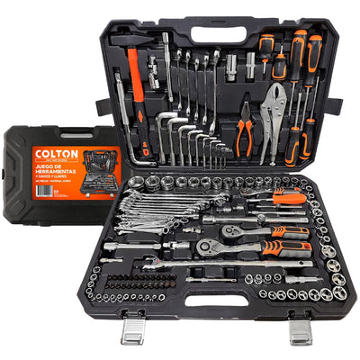 Set 142 Herramientas Manuales Combinadas Mecánicas Dados