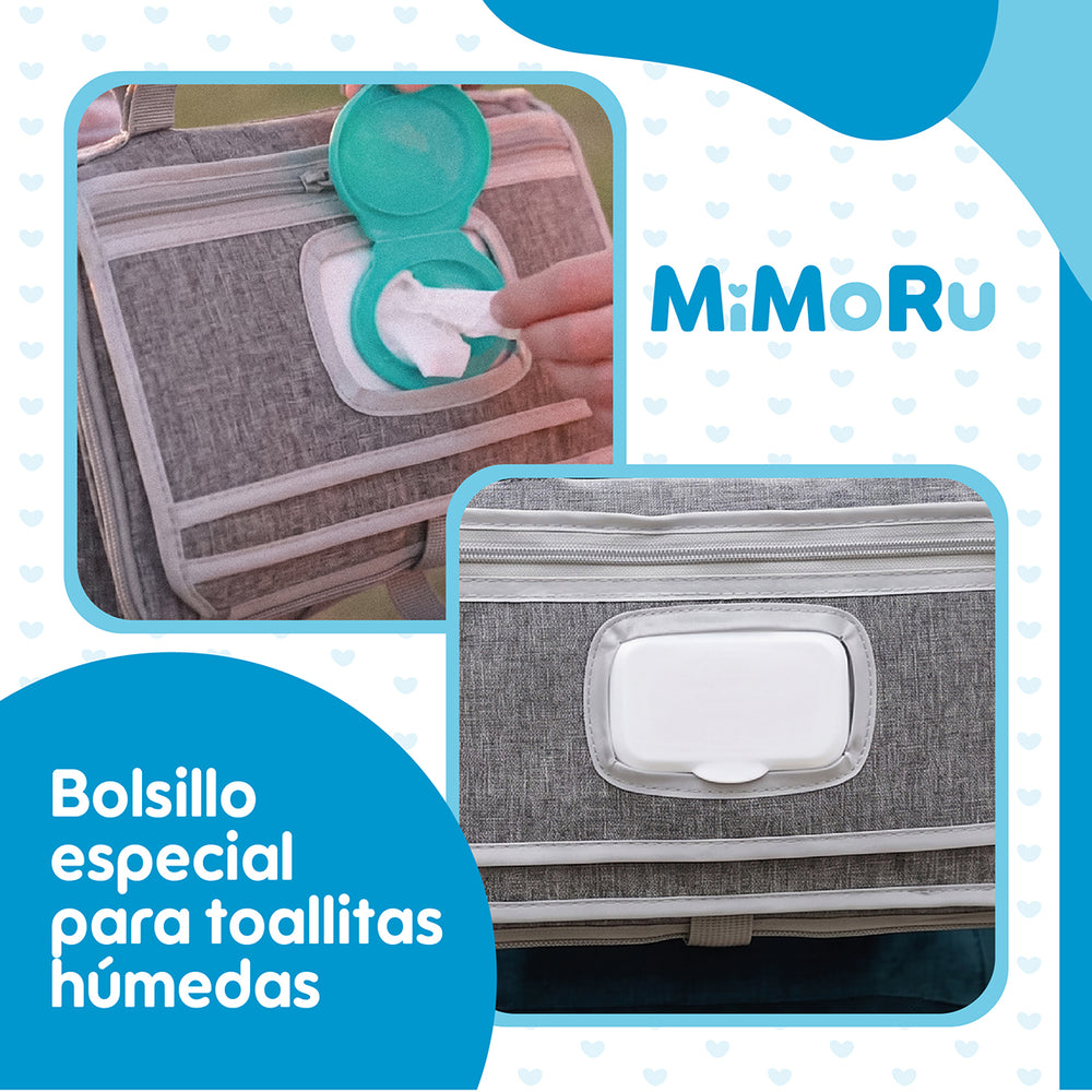 Mudador Portatil Bebe Impermeable Mimoru Cambiador Plegable