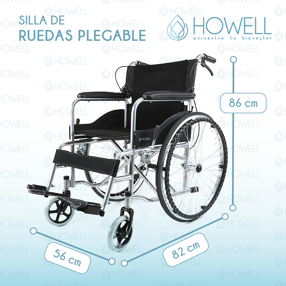 Silla de Ruedas Plegable Howell Aluminio 7kg Adulto