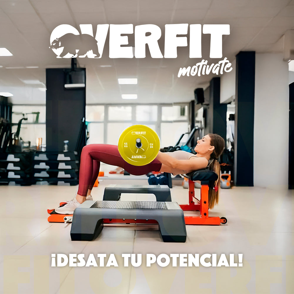 Disco Pesa Olimpica Goma Overfit 15kg Antideslizante