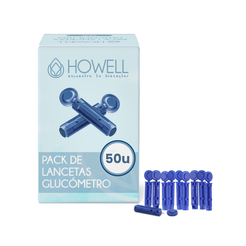 Pack 50 Lancetas para Glucómetro 28G