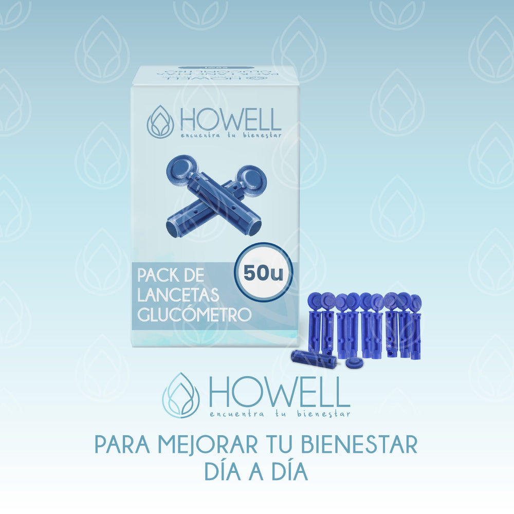 Pack 50 Lancetas para Glucómetro 28G