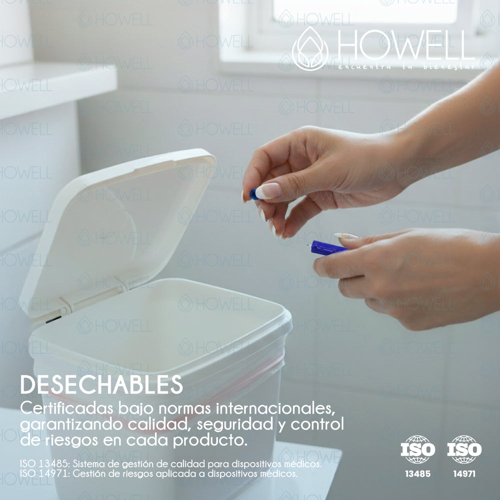 Pack 50 Lancetas para Glucómetro 28G