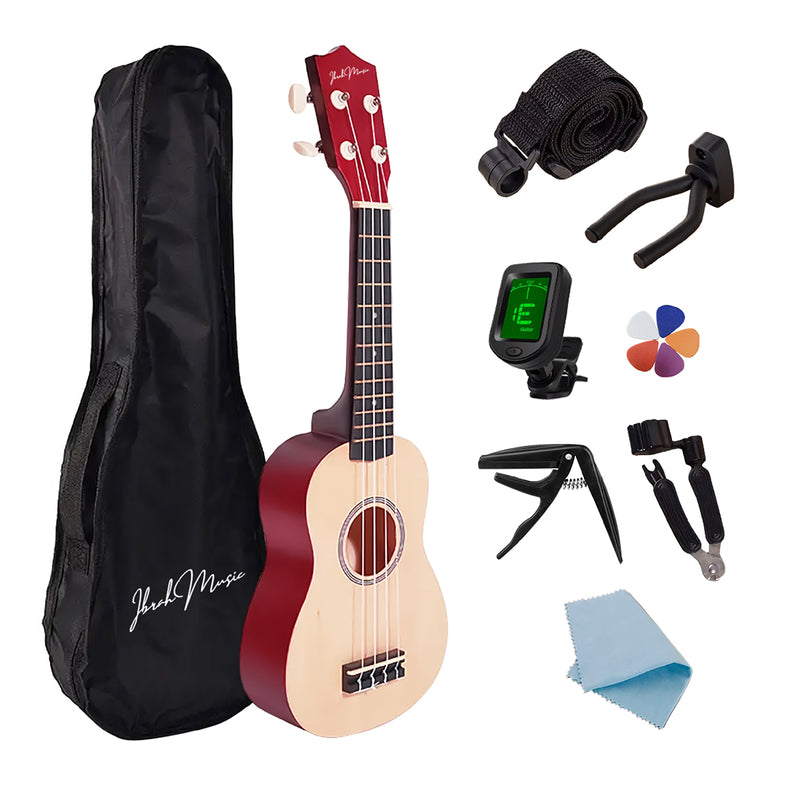 Ukelele Soprano Concierto Ibrah 21 Pulgadas + Accesorios