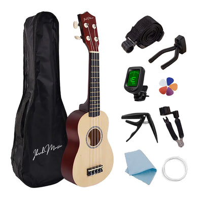 Ukelele Soprano Concierto Ibrah 21 Pulgadas + Accesorios