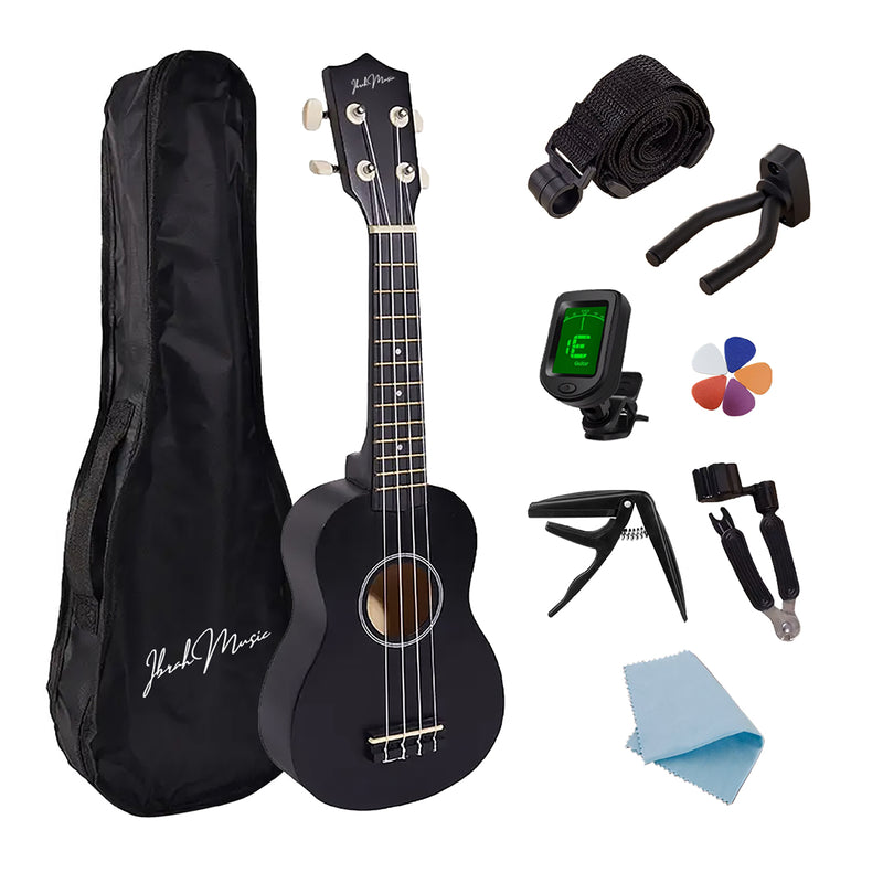 Ukelele Soprano Concierto 21 Pulgadas Ibrah + Accesorios