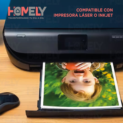 Papel Fotografico A4 Doble Faz Camara Foto Homely 100 Unidad