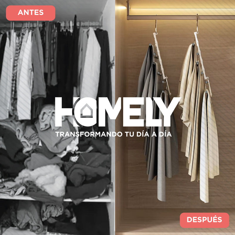 Colgador de Pantalon 5 en 1 Homely Antideslizante Resistente