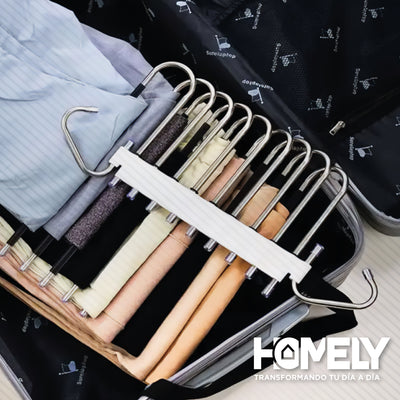 Colgador de Pantalon 5 en 1 Homely Antideslizante Resistente