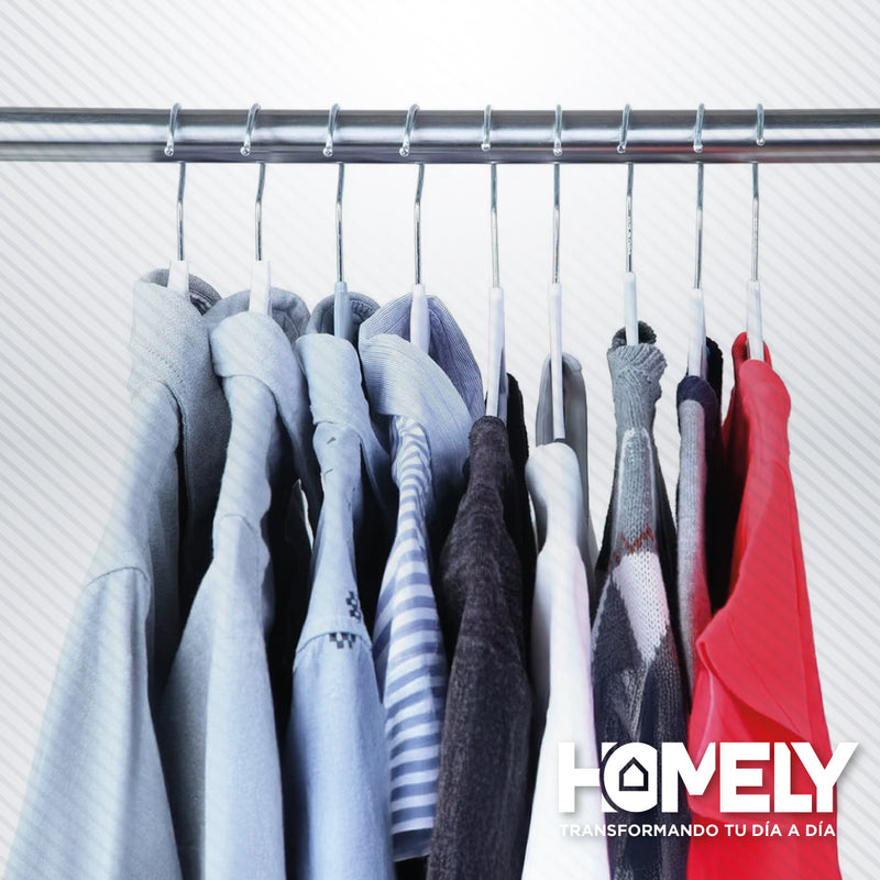 Colgadores Ganchos De Ropa Pantalon Antideslizantes Homely Perchas Colgador Set 50 Unidades