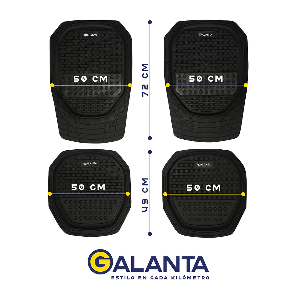 Alfombra de Goma para Auto y SUV (4 Piezas)