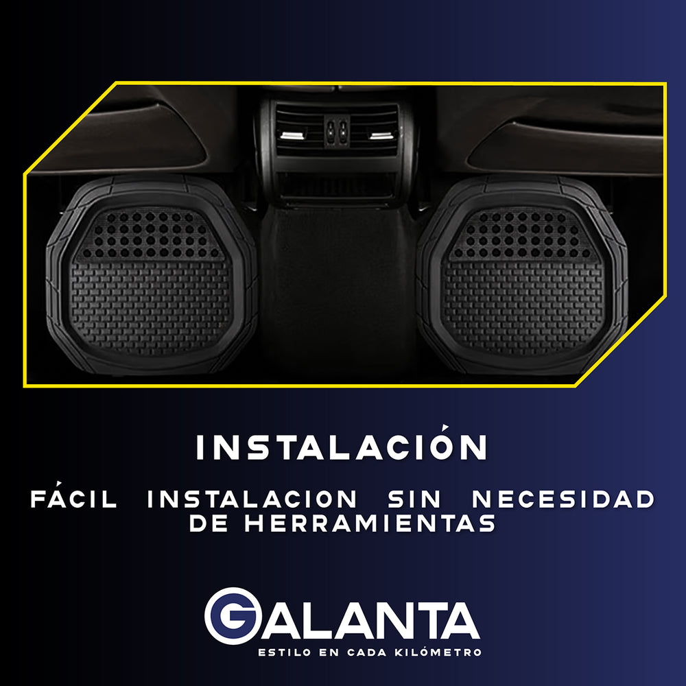 Alfombra de Goma para Auto y SUV (4 Piezas)
