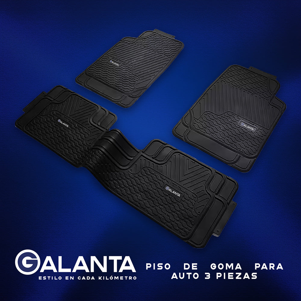 Piso de Goma para Auto/SUV (3 Piezas)
