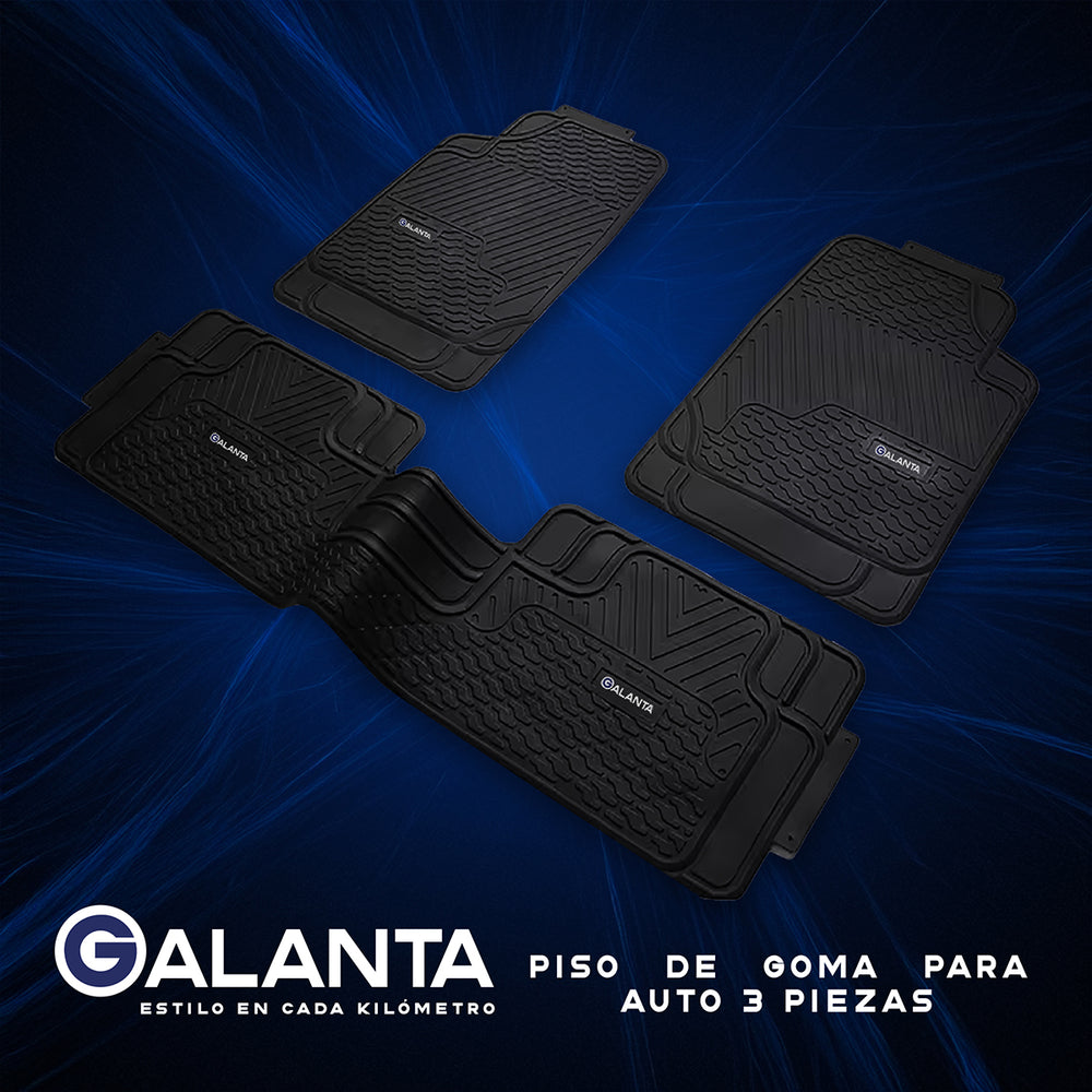 Piso de Goma para Auto/SUV (3 Piezas)