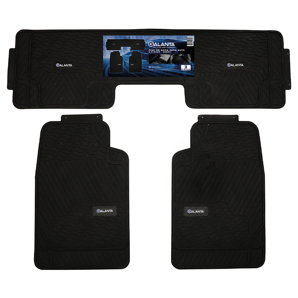 Piso de Goma para Auto/SUV (3 Piezas)