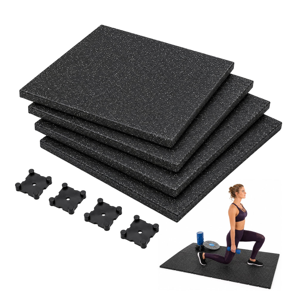 Piso de caucho gym Overfit 50x50x2 cm pack 4 unidades